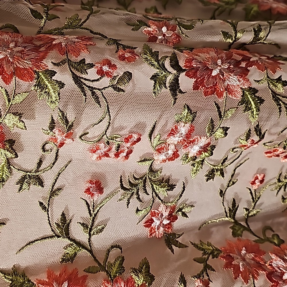 Adrianna Papell floral embroidered dress - Picture 8 of 13